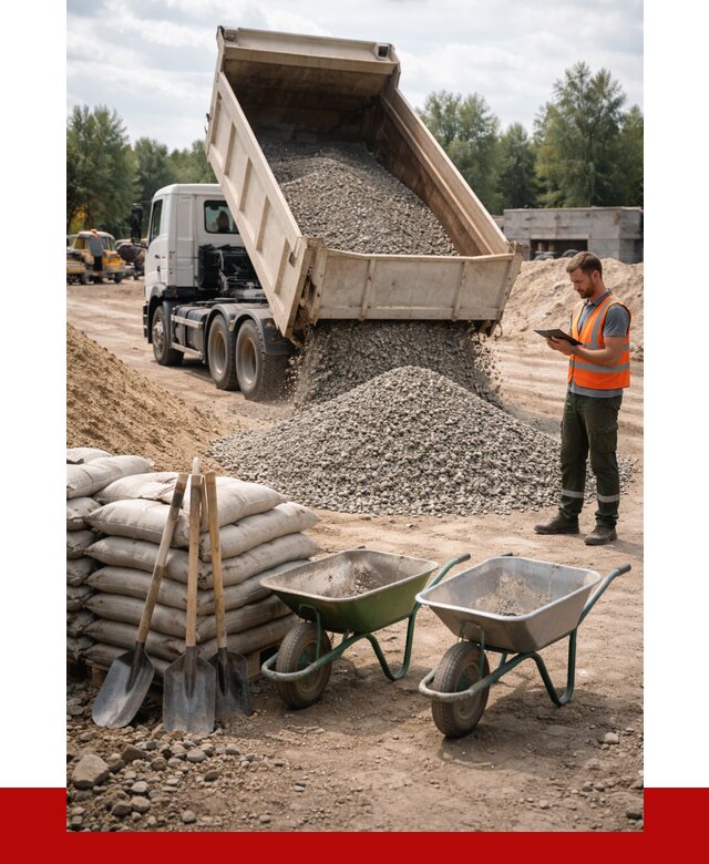Доставка нерудных материалов в Хабаровске от 1235 руб. | ПРОНЕРУДХбр