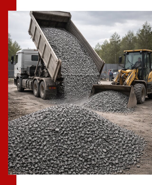 Доставка и продажа щебня гранитного в Хабаровске