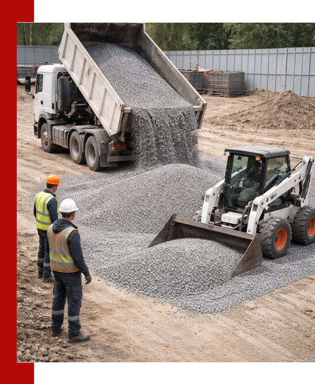 Доставка и продажа гранитного щебня фракции 0-5 в Хабаровске