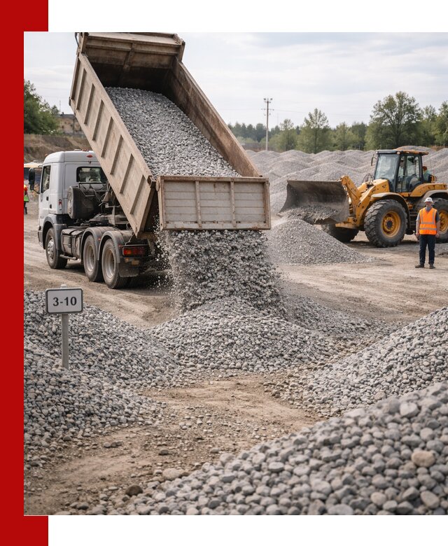 Гранитный щебень фракции 3–10: доставка и продажа в Хабаровске