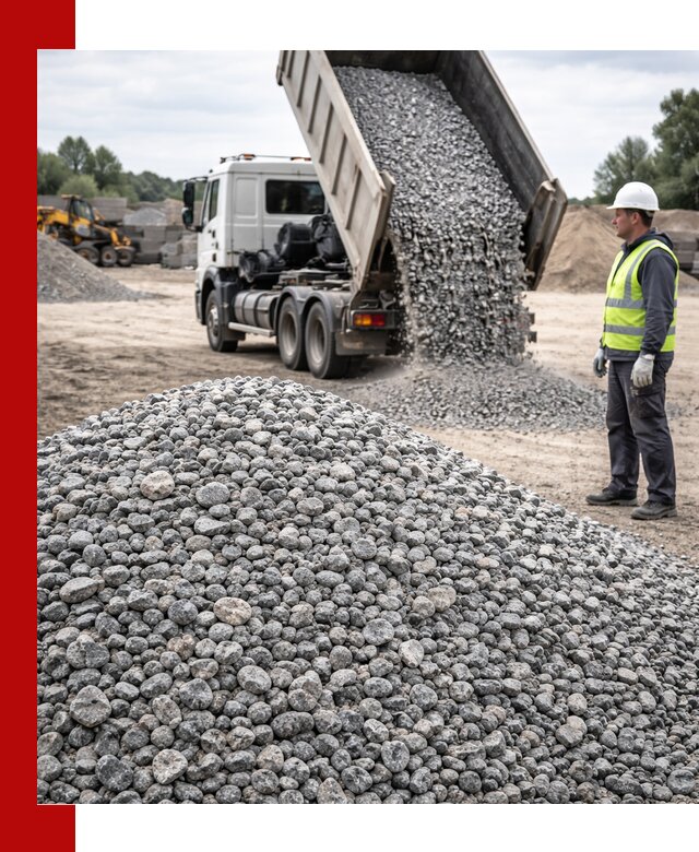 Доставка и продажа гранитного щебня фракции 5-20 в Хабаровске