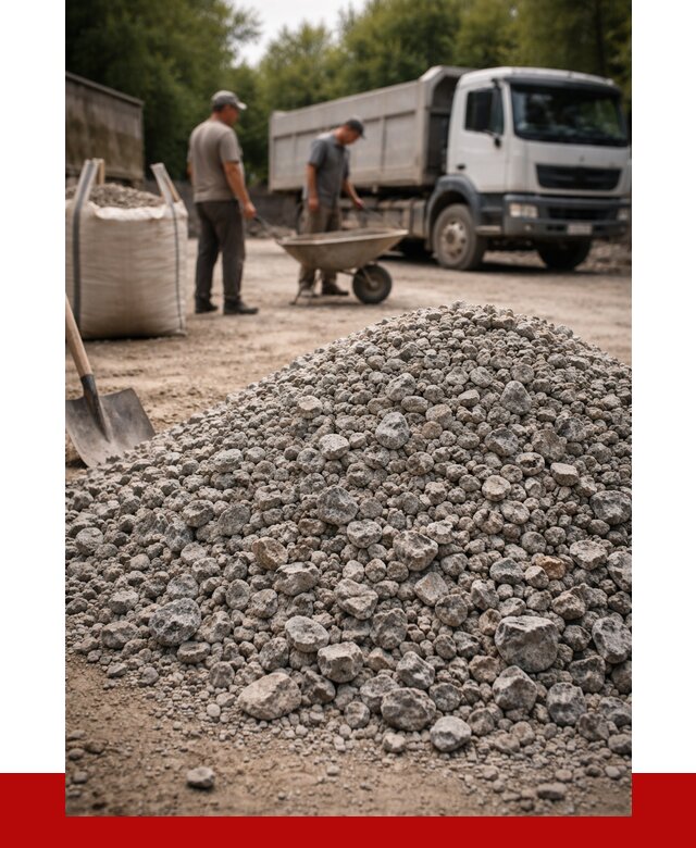 Гранитный щебень фракция 20-40 в Хабаровске от 3292 руб. ПРОНЕРУДХбр