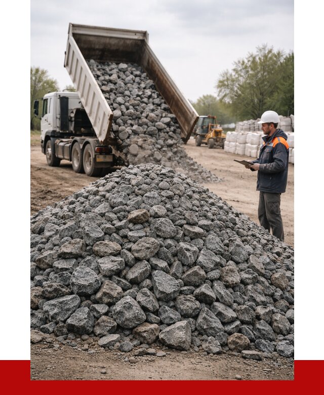 Гранитный щебень фракция 100-200 в Хабаровске от 4321 р. ПРОНЕРУДХбр