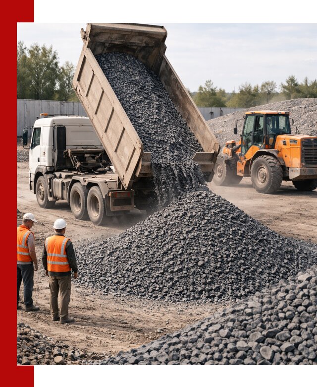 Доставка и продажа щебня габбро-диабаза в Хабаровске