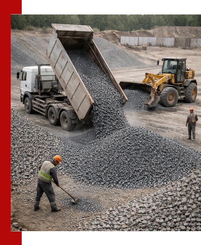 Щебень габбро-диабаз фр. 5-20 с доставкой в Хабаровске