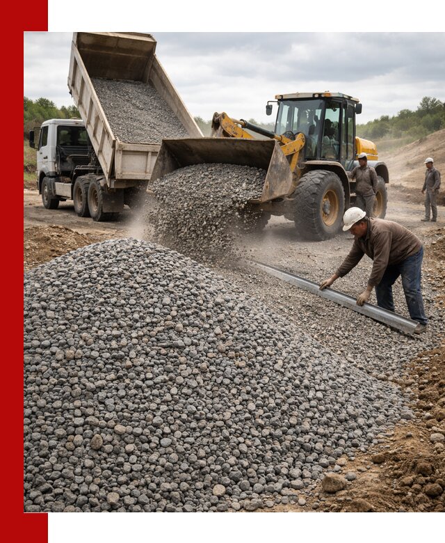 Гравийный щебень фракция 5-20 с доставкой в Хабаровске