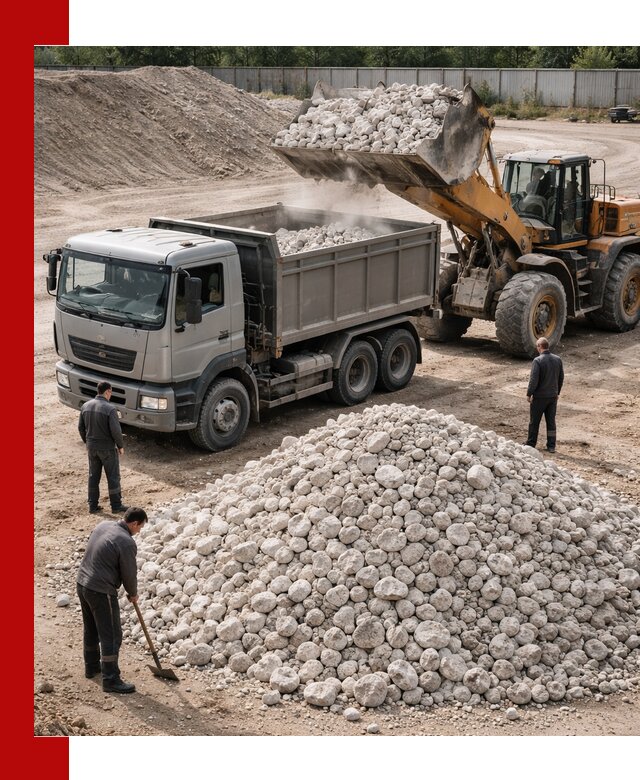 Известняковый щебень фракция 70–150 с доставкой в Хабаровске