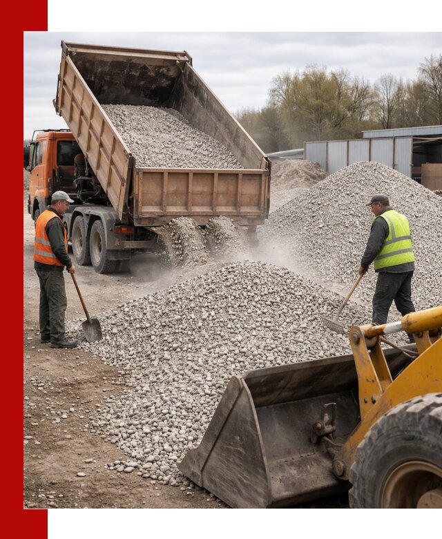Доломитовый щебень фракции 5-20 с доставкой в Хабаровске