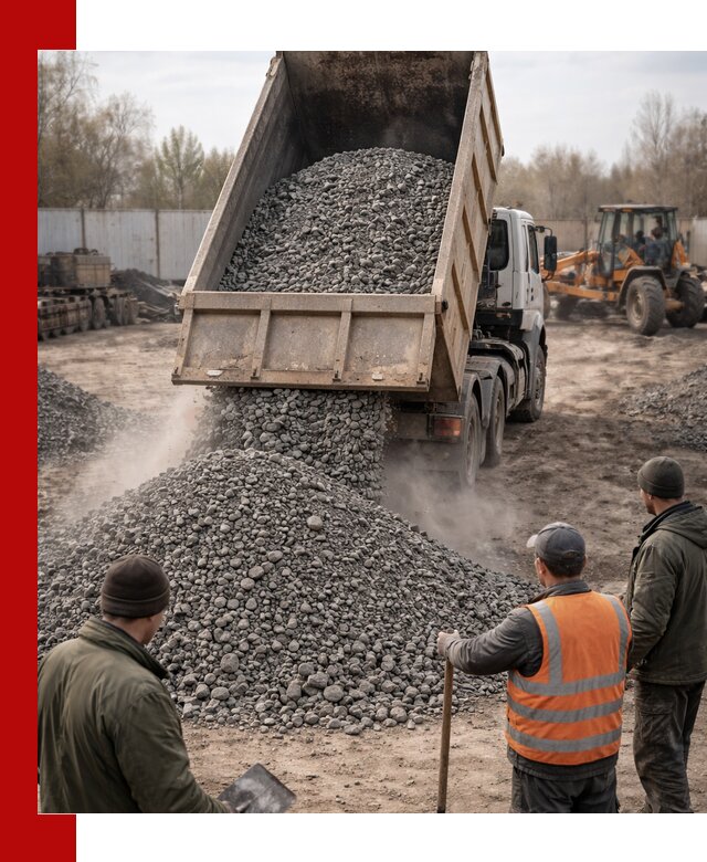 Доставка шлакового щебня в удобные сроки по выгодной цене в Хабаровске
