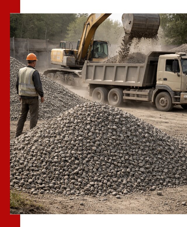 Шлаковый щебень фракция 5-20 с доставкой в Хабаровске