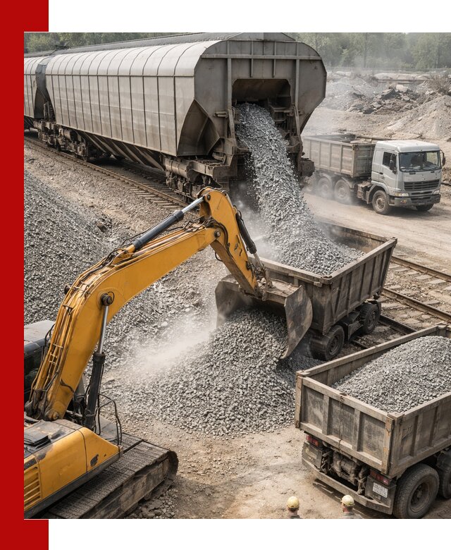 Доставка железнодорожного щебня в Хабаровске крупными партиями быстрого отгруза