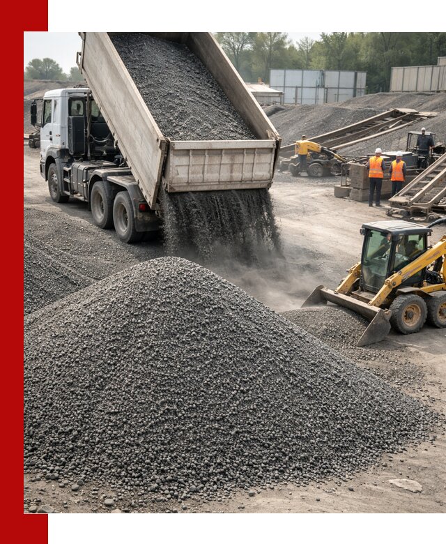 Вторичный щебень фракция 0–5 с доставкой в Хабаровске