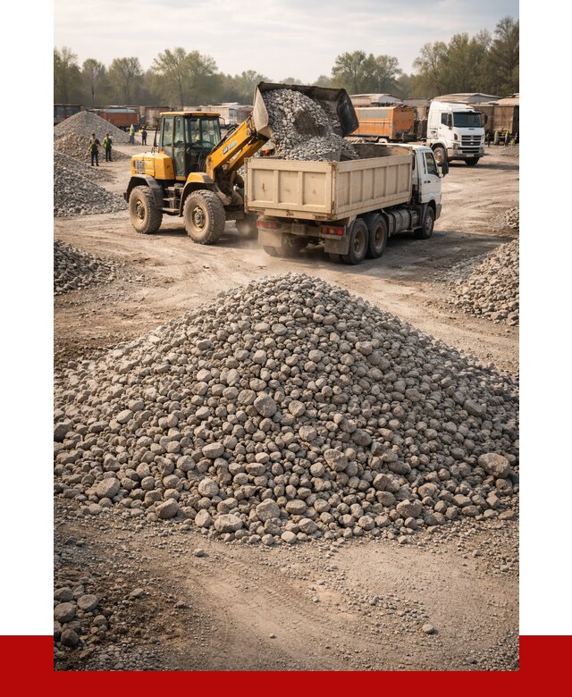 Вторичный щебень фракция 40-70 в Хабаровске от 1790 р, ПРОНЕРУДХбр