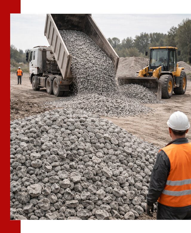 Доставка бетонного щебня фракции 20-40 в Хабаровске