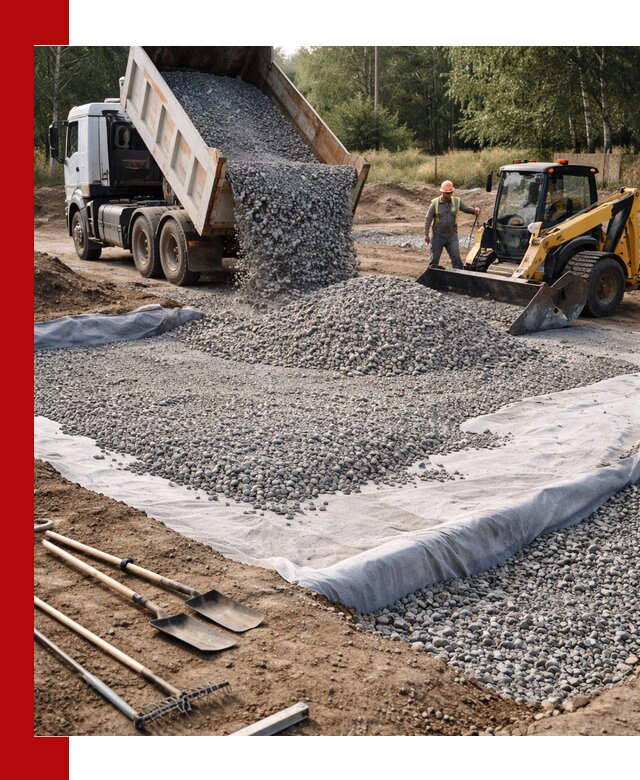 Щебень для фундамента с доставкой в Хабаровске