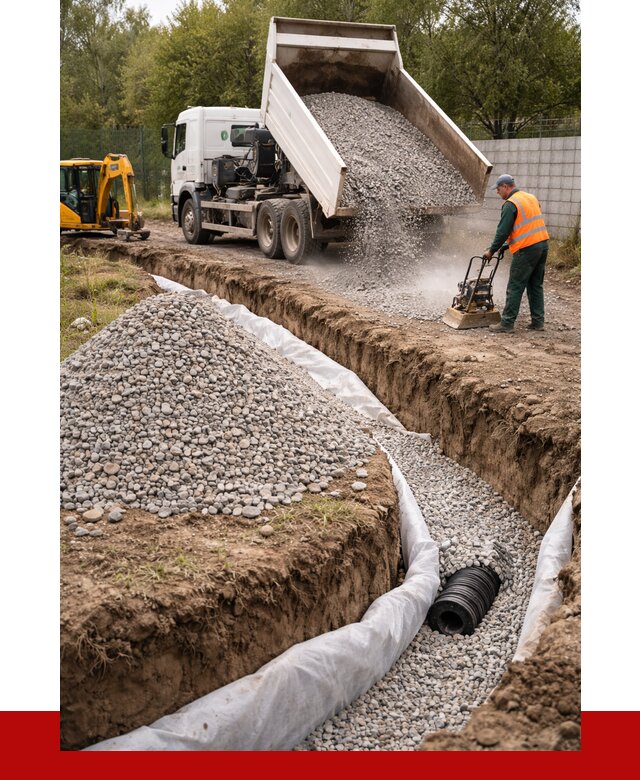 Щебень для дренажа в Хабаровске от 1903 р., ПРОНЕРУДХбр доставка