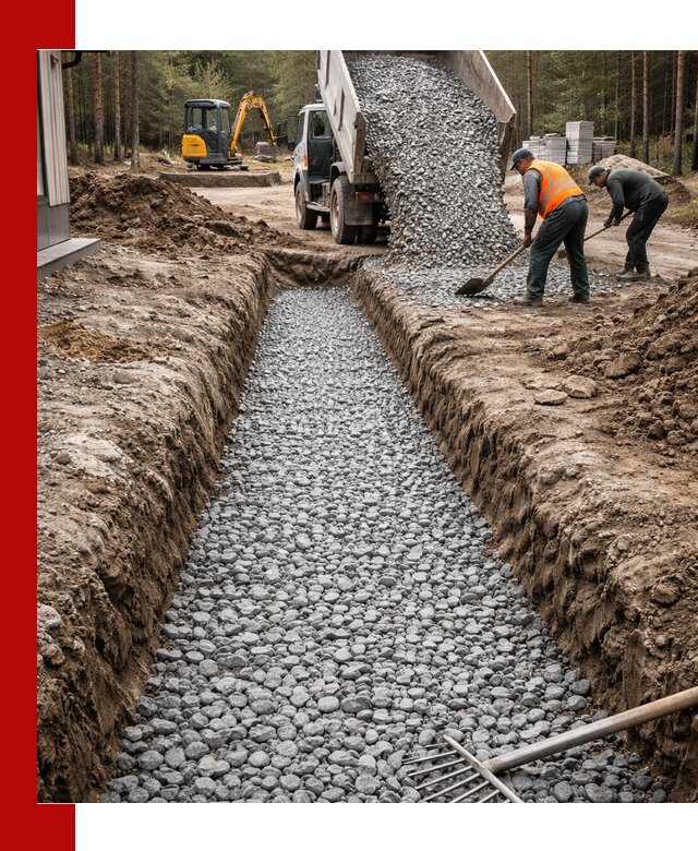 Щебень для дренажа с доставкой в Хабаровске высокого качества