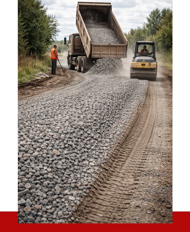 Щебень для отсыпки дороги в Хабаровске от 2778 р. ПРОНЕРУДХбр