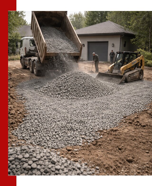 Щебень для парковки в Хабаровске: доставка и укладка качественного материала