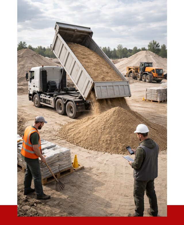 Карьерный песок с доставкой в Хабаровске от 3704 р. ПРОНЕРУДХбр