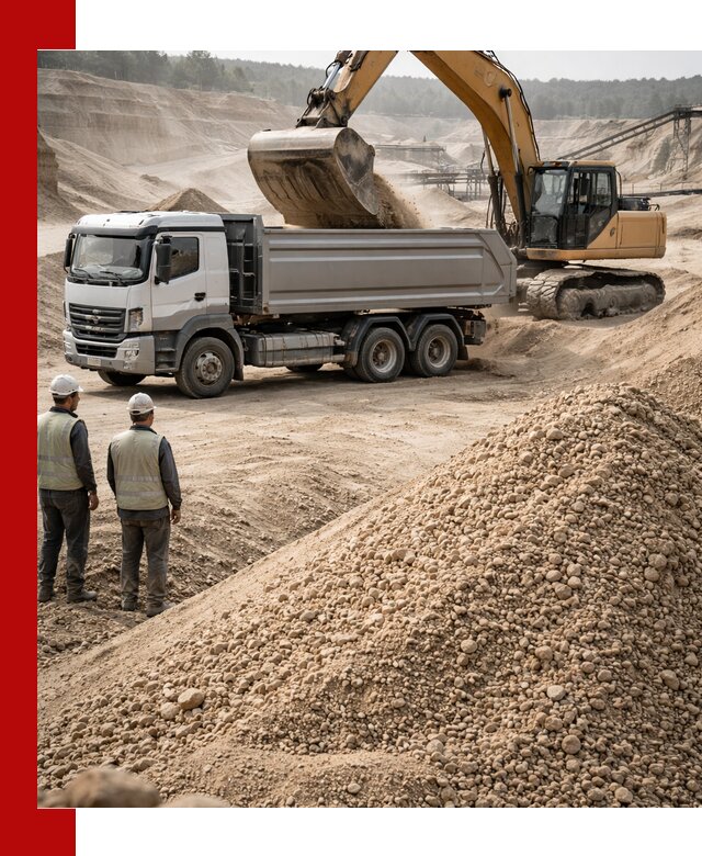 Карьерный крупнозернистый песок с доставкой в Хабаровске