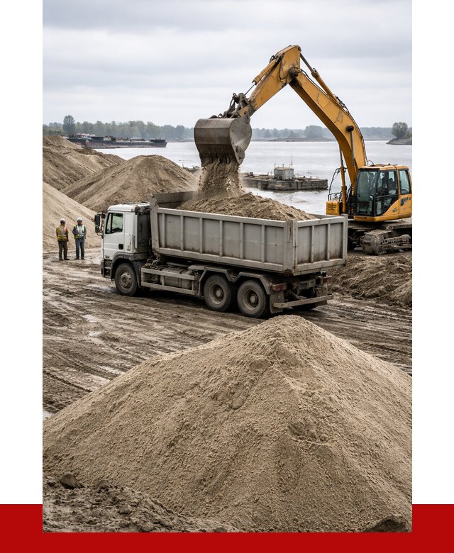Купить речной песок навалом в Хабаровске от 1852 р., ПРОНЕРУДХбр