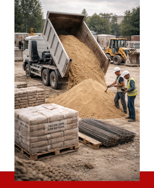 Песок для бетона в Хабаровске от 2572 р. с доставкой, ПРОНЕРУДХбр