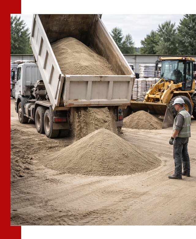 Поставка и доставка песка для бетона в Хабаровске