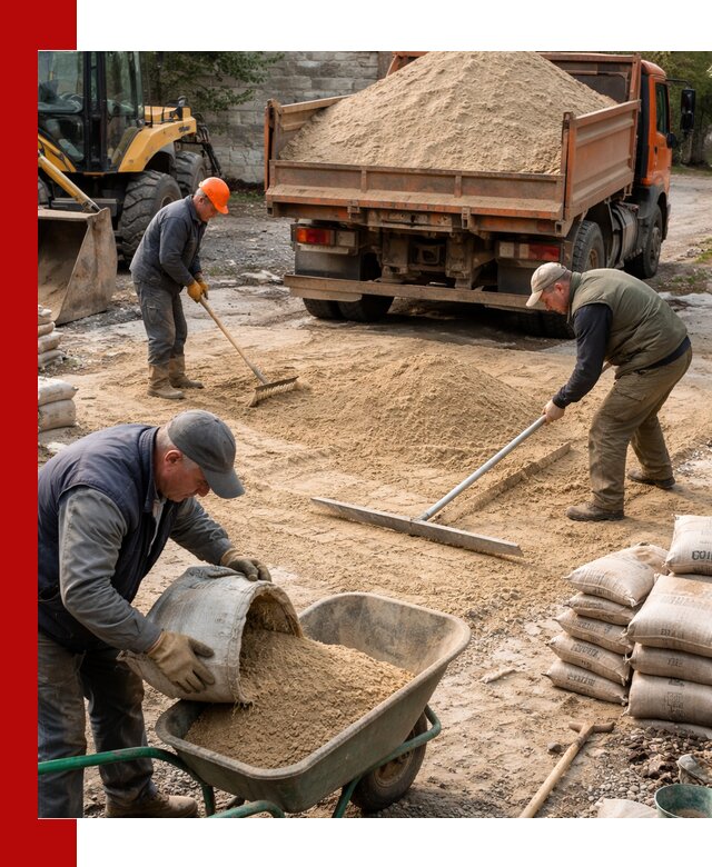 Поставка песка для стяжки в Хабаровске с быстрой доставкой