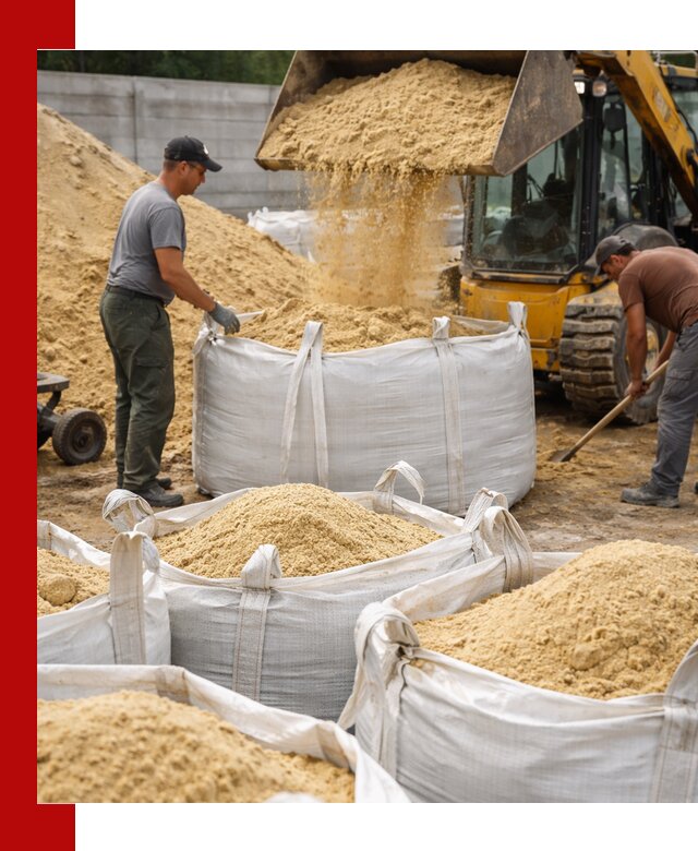Поставка качественного песка для кладки в Хабаровске