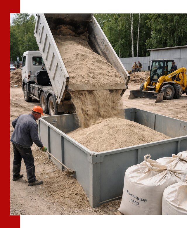 Кварцевый песок для фильтра в Хабаровске — доставка и качество