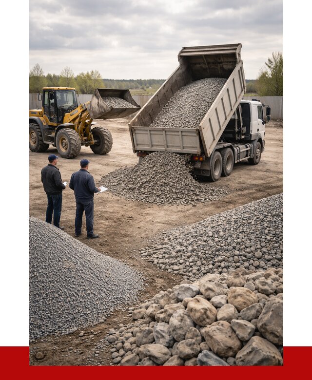 Гравий и камень с доставкой в Хабаровске от 4321 р. - ПРОНЕРУДХбр