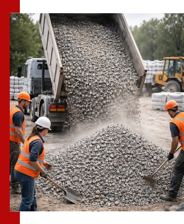 Доставка гравия и камня в Хабаровске оптом и в розницу