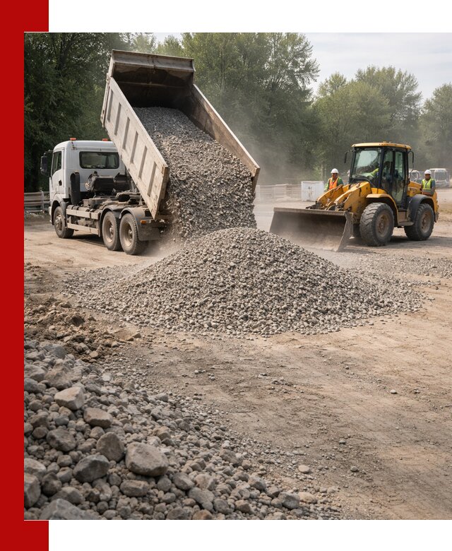 Гравий фракция 5–20 доставка в Хабаровске оптом и в розницу