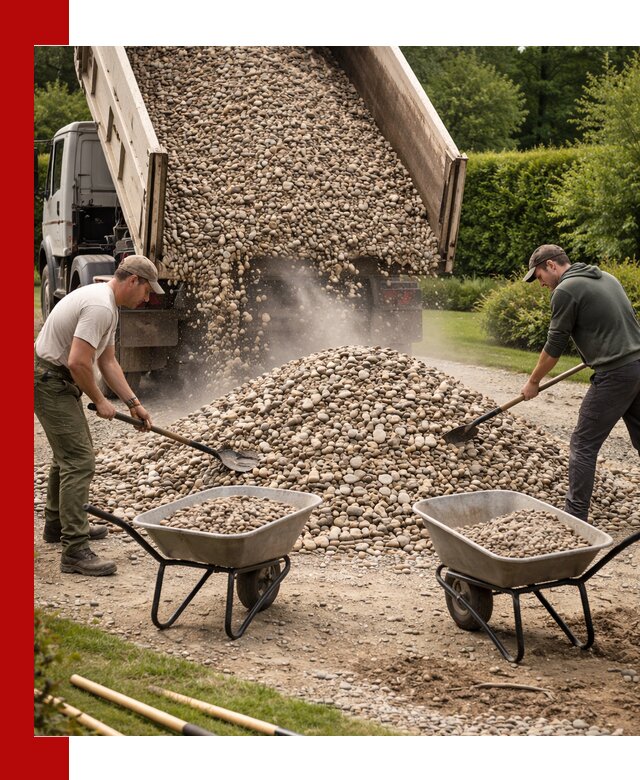 Доставка и продажа декоративной гальки в Хабаровске