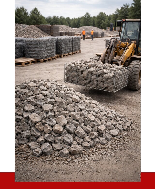 Камень для габионов фракция 70-150 в Хабаровске от 4321 р. | ПРОНЕРУДХбр