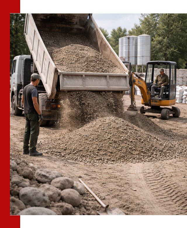 Доставка ПГС С3 в Хабаровске самосвалами и миксерами