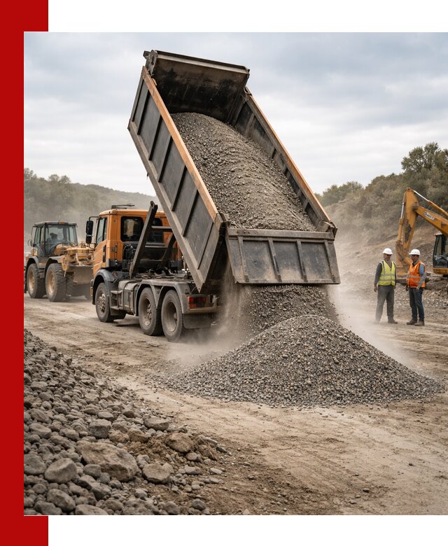 Щебёночно-песчаная смесь ЩПС С1 с доставкой в Хабаровске