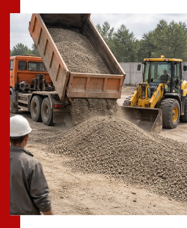 Доставка щпс С8 самосвалами в Хабаровске от производителя