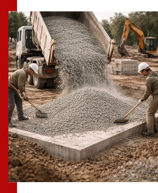 Доставка и продажа отсева для бетона в Хабаровске