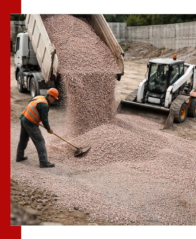 Крошка розовый гранит с доставкой в Хабаровске от производителя
