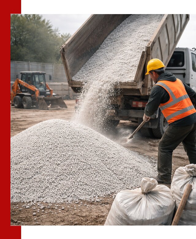 Доставка перлита вспученного в Хабаровске оптом и в розницу