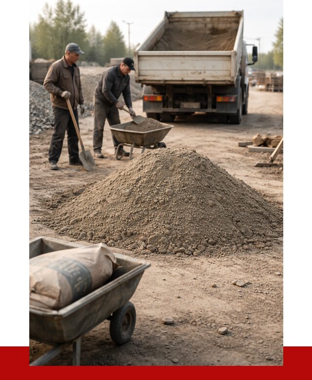 Цементно-песчаная смесь М150 в Хабаровске от 4835 р. | ПРОНЕРУДХбр