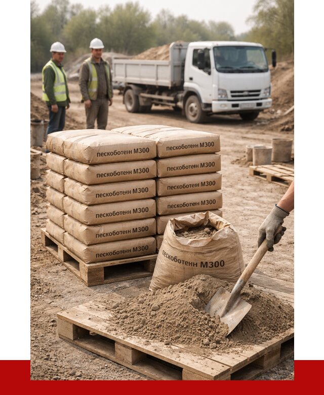 Пескобетон М300 в Хабаровске с доставкой от 4784 р. за куб | ПРОНЕРУДХбр