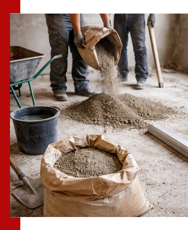 Доставка сухой смеси для стяжки в Хабаровске