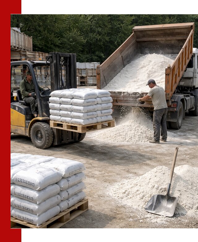 Доставка строительной извести оптом и в розницу в Хабаровске
