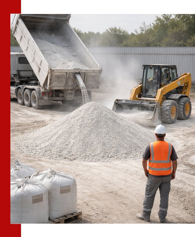 Доставка и продажа известняковой муки в Хабаровске