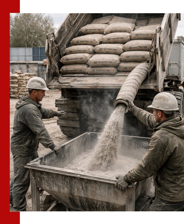 Доставка цемента М400 в Хабаровске оптом и в розницу