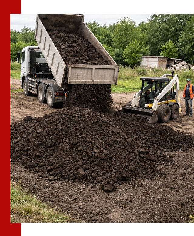Поставка плодородной земли с доставкой самосвалом в Хабаровске