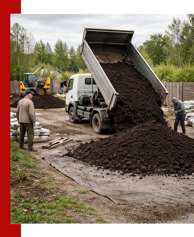 Доставка качественного почвогрунта в Хабаровске оптом и в розницу